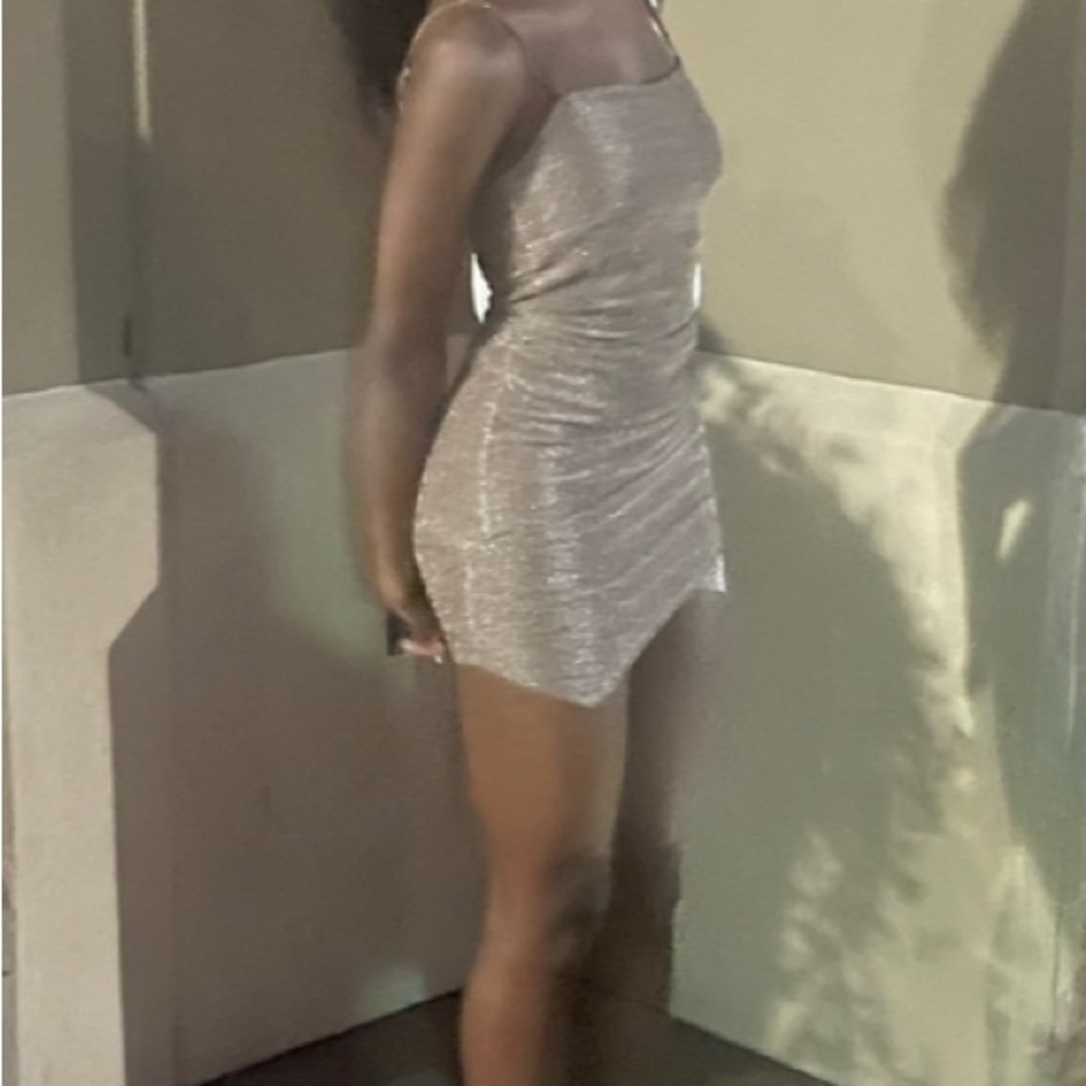 FOREVER 21 Brown Sparkly Mini Dress